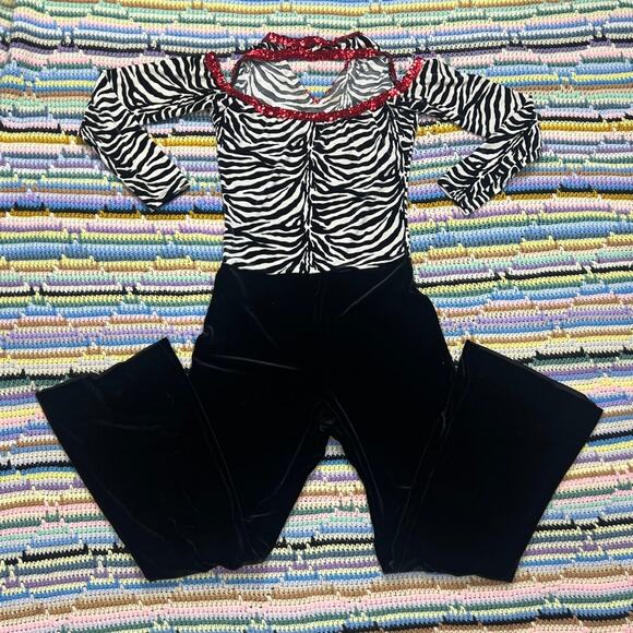 80s Zebra sequin jumpsuit - Picture 9 of 9